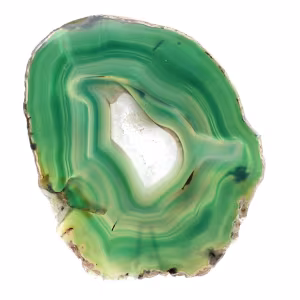 Espécime de ágata verde fatiada – Origem Brasil 240 g