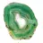 Espécime de ágata verde fatiada – Origem Brasil 240 g