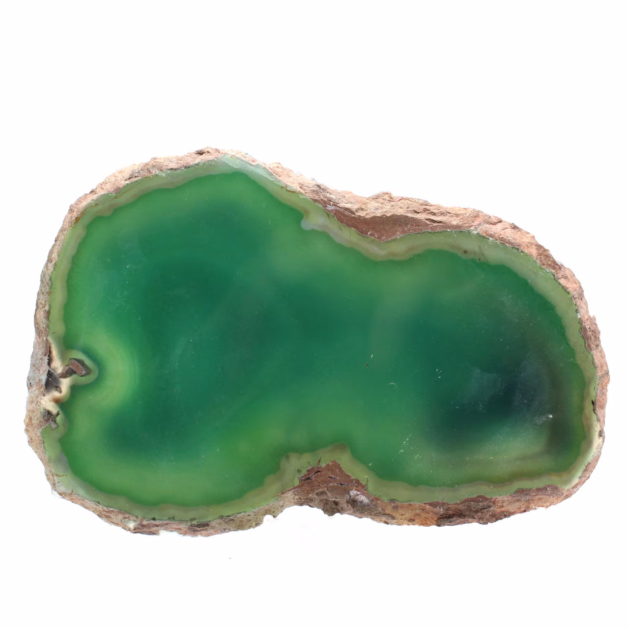 Fatias de ágata verde – Espécime mineral do Brasil, 315 g