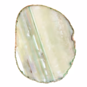 Fatia de ágata natural com tonalidade verde – Brasil 240 g