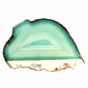 Ágata Verde Brasileira – Fatia Polida de 190g