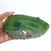 Fatia de ágata verde – Pedra natural 225 g, Brasil - 3