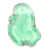 Fatias de ágata verde do Brasil – Objeto mineral 160 g - 0