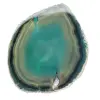 Fatia de ágata verde – exemplar brasileiro, 270 g - 1