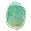Fatias de ágata verde brasileira – Pedra 215 g - 0