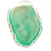 Fatias de ágata verde brasileira – Pedra 215 g - 1