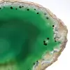 Fatia de ágata verde polida – exemplar brasileiro, 205 g - 2