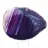 Fatia de ágata brasileira, tingida de roxo, para coleção.