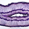 Fatia de ágata clara com tonalidade roxa para decoração. - 2