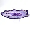 Exemplar fatiado de ágata alongada violeta brasileira - 1