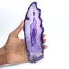 Exemplar fatiado de ágata alongada violeta brasileira - 3