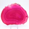 fatia decorativa de ágata com tonalidade rosa - 0