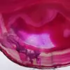 Fatia de ágata brasileira com tonalidade rosa - 2