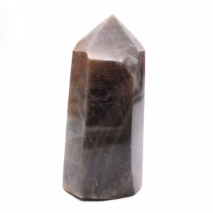 Prisma mineral de microclina escura - Pedra da Lua Negra
