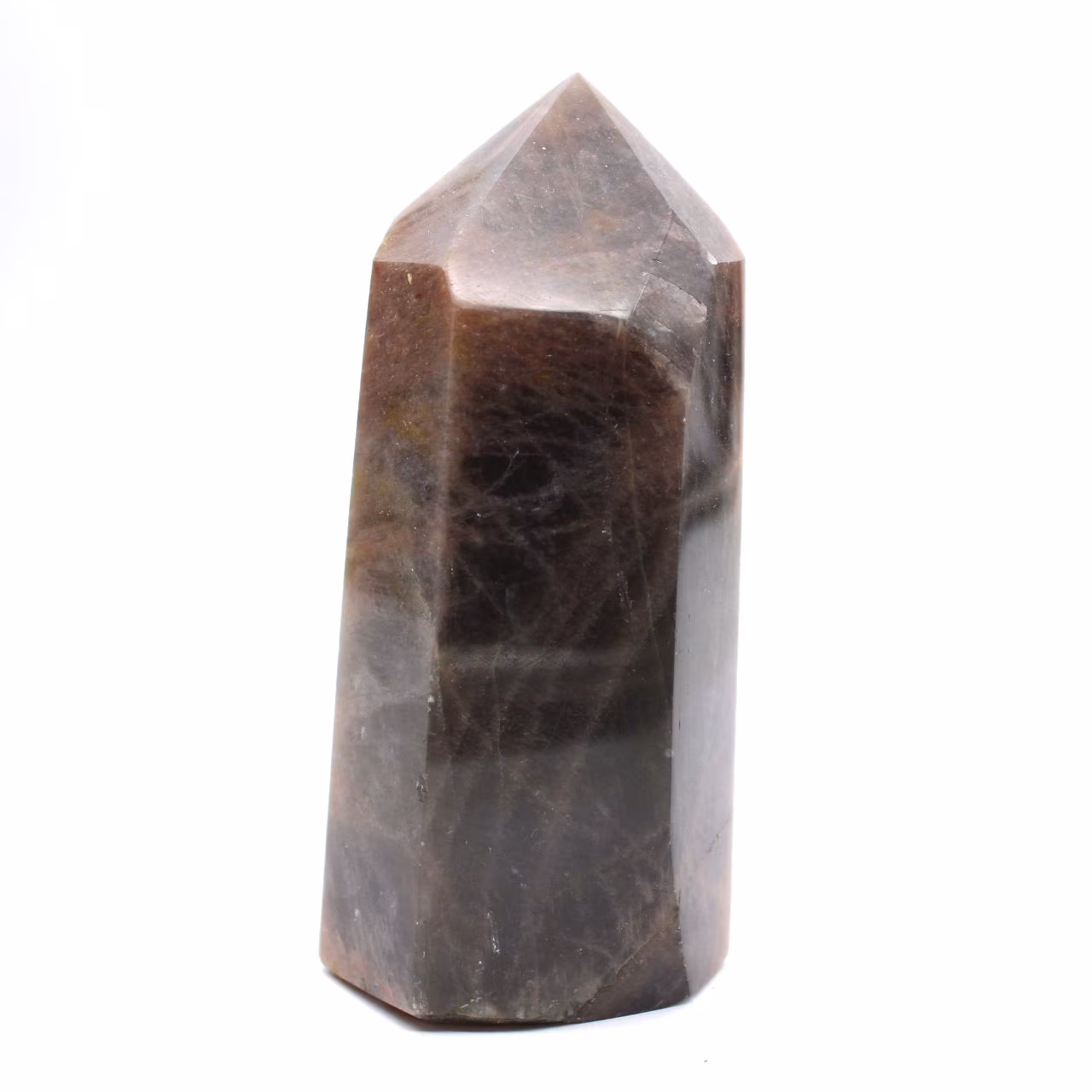 Prisma mineral de microclina escura - Pedra da Lua Negra