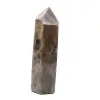 Prisma Microclino Geométrico - Pedra da Lua Negra de Madagascar - 2