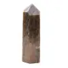 Prisma Mineral de Microclina - Autêntica Pedra da Lua Negra - 2
