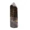 Prisma regular em microclina - Pedra da Lua Negra para vitrine - 1