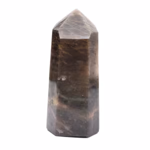 Prisma regular em microclina - Pedra da Lua Negra para vitrine