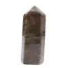 Prisma Microclino Alongado - Pedra da Lua Negra Colecionável - 0