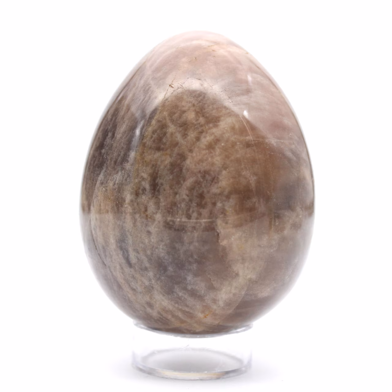 Microclina de Madagascar - Ovo de Pedra Preta