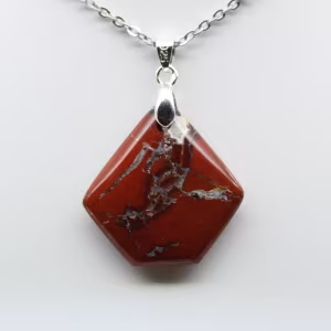 Pingente de jaspe vermelho