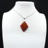 Pingente pequeno de jaspe vermelho - 1