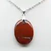 Colar com pingente de jaspe vermelho - 0