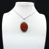 Colar com pingente de jaspe vermelho - 2