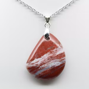 Pingente de Jaspe Vermelho Geológico