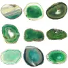 Fatia de ágata verde natural – Peça decorativa 250 g - 0