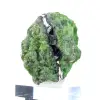 Cromidiopsídio finlandês bruto sobre base, pedra verde, 135 g - 4