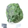 Cromidiopsídio finlandês bruto sobre base, pedra verde, 135 g - 6