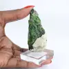Cromidiopsídio bruto sobre base, pedra natural finlandesa 70 g - 1