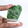 Diopsídio de cromo natural bruto, espécime verde da Finlândia, 80 g - 1
