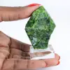 Cromidiopsídio bruto finlandês, amostra verde sobre base, 80 g - 1