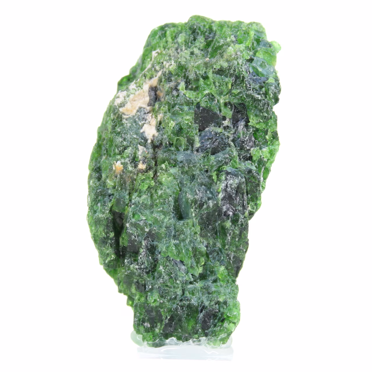 Cromidiopsídio bruto sobre base, pedra verde escandinava, 60 g