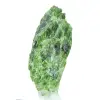 Cromidiopsídio bruto da Finlândia, mineral verde sobre base, 60 g - 2
