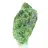 Cromidiopsídio bruto da Finlândia, mineral verde sobre base, 60 g