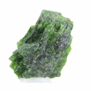 Pedra de cromidiopsídio bruto da Finlândia, piroxênio de cromo, 55 g