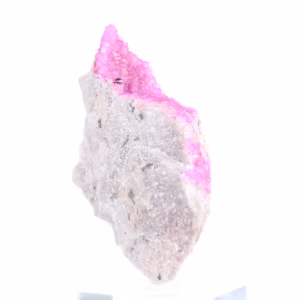 Cobaltocalcite du Congo sur socle, spécimen élancé