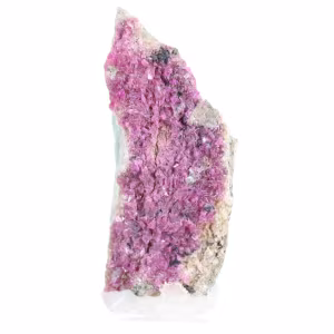 Cobaltocalcite du Congo, cristaux sur gangue naturelle