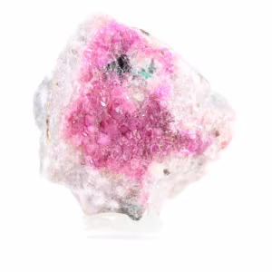 Petite cobaltocalcite du Congo sur socle acrylique
