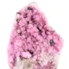 Cobaltocalcite congolaise, cristaux et gangue sur socle - 5