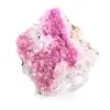 Cobaltocalcite du Congo, cristaux roses en vitrine - 0