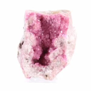 Cobaltocalcite du Congo-Kinshasa, spécimen sur socle