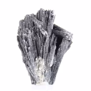 Cyanite noire du Brésil, cristal lamellaire sur socle 60 g