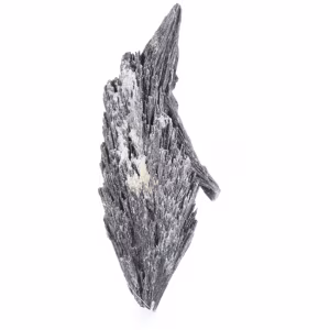 Cristal allongé de cyanite noire brésilienne sur socle 40 g