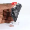 Cyanite noire du Brésil, cristal brut sur socle acrylique 25 g - 1