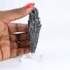 Cyanite noire du Brésil, cristal élancé sur socle acrylique 40 g - 1